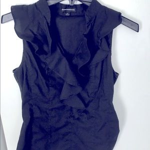 Express ruffled sleeveless blouse